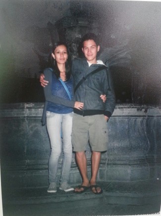 Foto instantánea en la Fuente de San Miguel