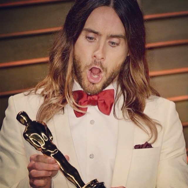 Jared Leto lució extrovertido Jared Leto
