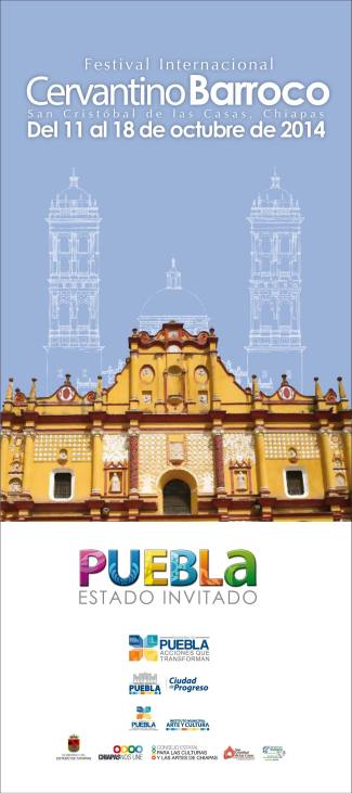 Banner. Puebla en el Festival Internacional Cervantino Barroco de Chiapas