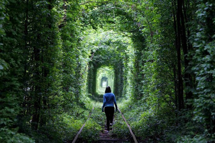 Túnel del Amor en Klevan, Ucrania
